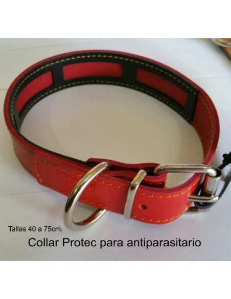 COLLAR CUERO PROTEC NEGRO 40x3cm COLLAR CUERO PROTEC NEGRO 40x3cm