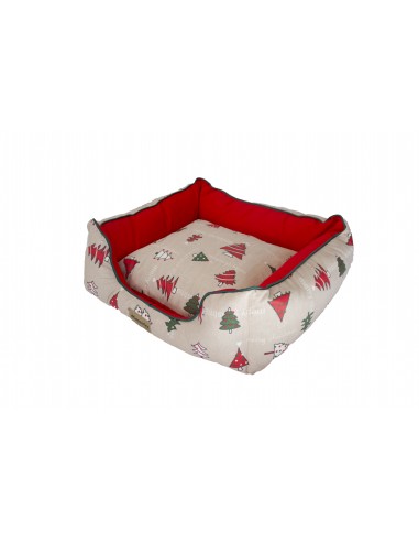CUNA NAVIDAD ABETOS ROJO 45X40X20