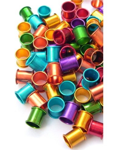 ANILLA ALUMINIO PALOMAS 8mm. 10 Unidades.