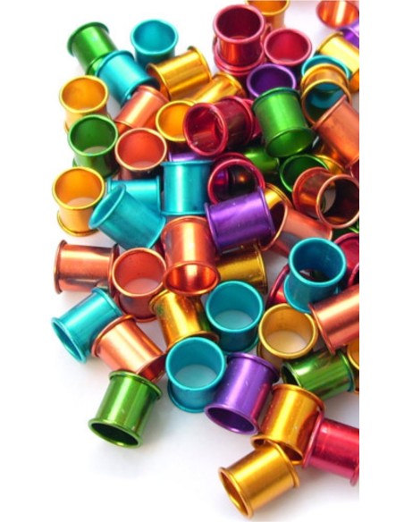 ANILLA ALUMINIO PALOMAS 8mm. 10 Unidades.