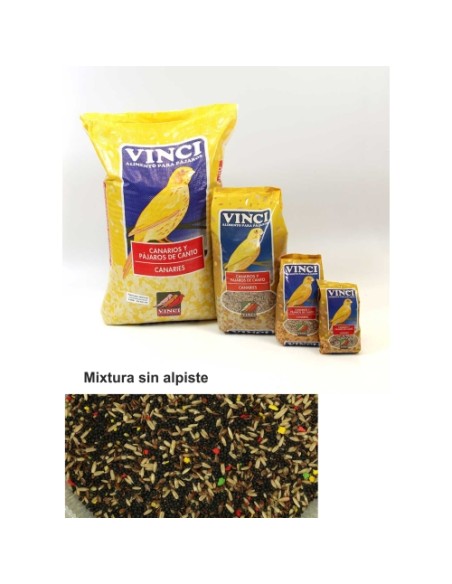 CANARIOS SIN ALPISTE VINCI 25 KG.