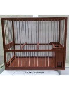 JAULA RECLAMO GRANDE INOXIDABLE. MARRON DOMEN