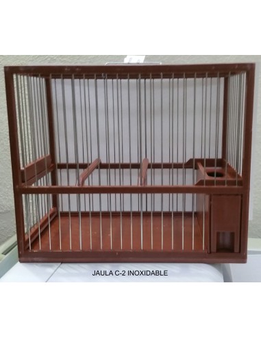 JAULA RECLAMO GRANDE INOXIDABLE. MARRON DOMEN