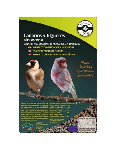 CANARIOS SIN AVENA FAUNAMIX 1 KG.
