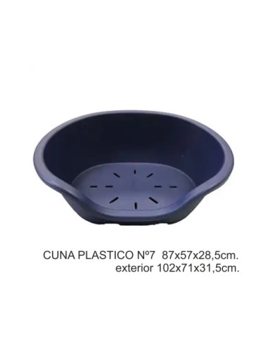 CUNA PLASTICO Nº6 77X50X27CM.