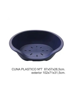 CUNA PLASTICO Nº4 61X40X24CM.