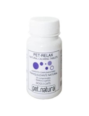PET-RELAX Tranquilizante 20 comprimidos.
