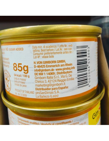 LATA GIMDOG Pure Delight Pollo, 85gr.