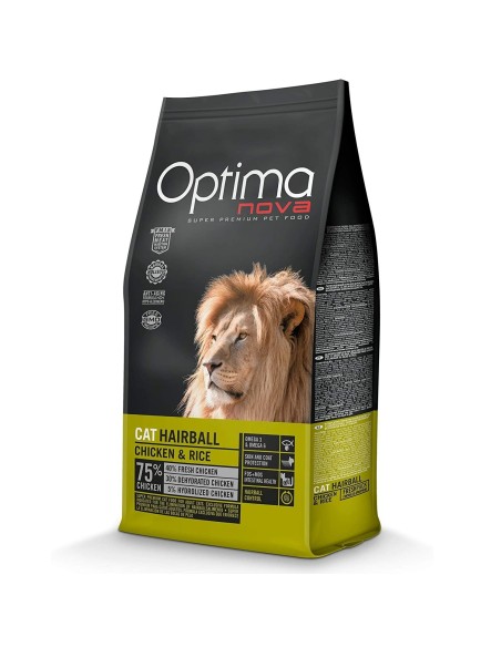OPTIMA NOVA CAT HAIRBALL 6 KG.