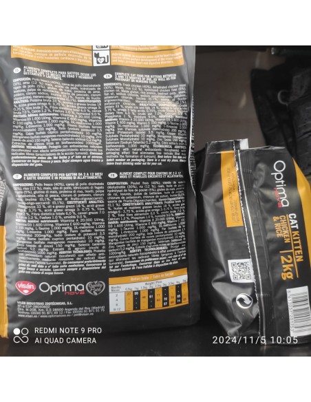 OPTIMA NOVA CAT KITTEN 6 KG.
