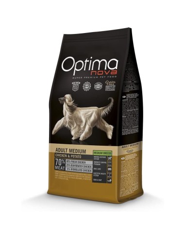 OPTIMA NOVA ADULT MEDIUM/LARGE CHICKEN POTATO 12 KG.