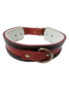COLLAR GALGO NATURAL BORDE MARRON 45X4CM
