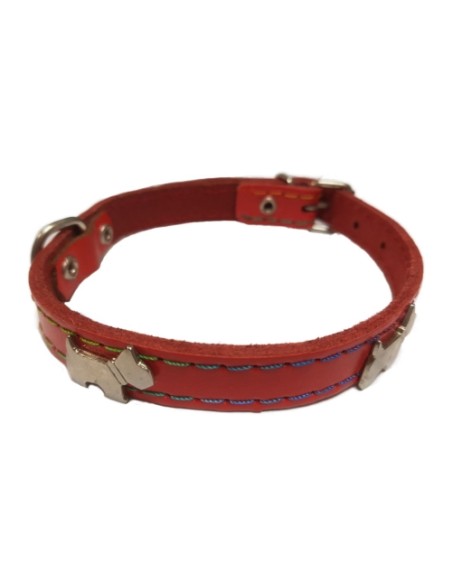 COLLAR ADORNO PERRITOS AZUL 40CM.
