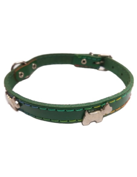 COLLAR ADORNO PERRITOS AZUL 40CM.
