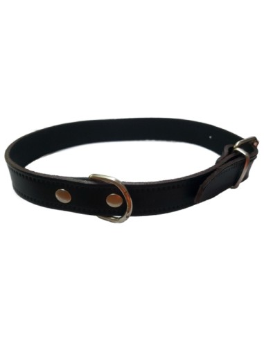COLLAR CUERO LISO VERDE 55X2.5CM VMD