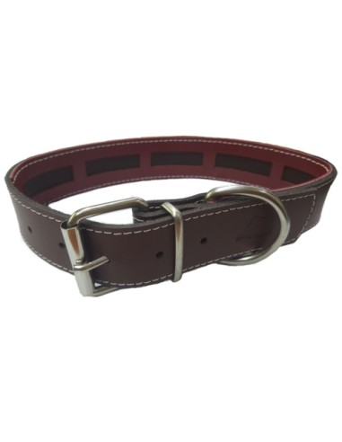 COLLAR CUERO PROTEC MARRON 45x3cm