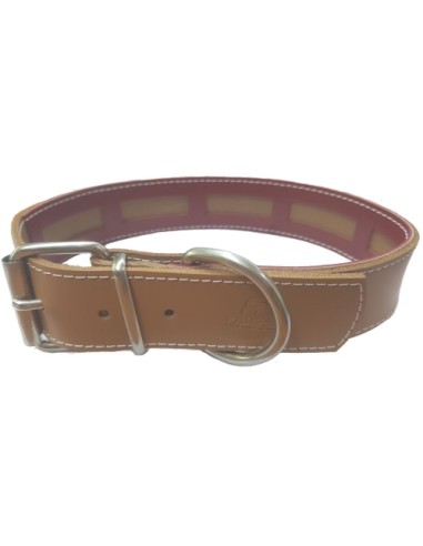COLLAR CUERO PROTEC MARRON 45x3cm