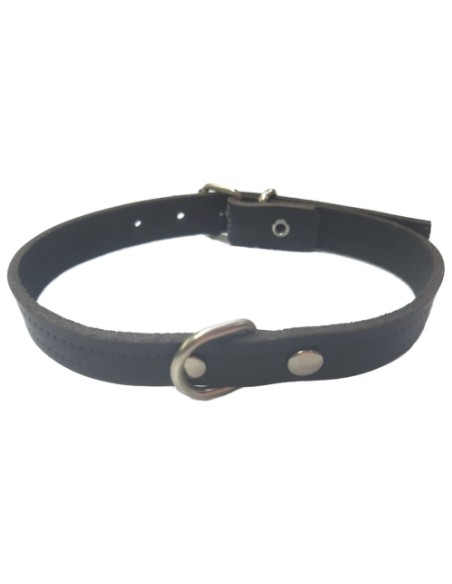 COLLAR CUERO NATURAL LAURA 1,5x 35cm.