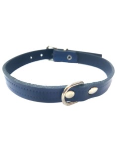 COLLAR CUERO AZUL LAURA 1,5x 35cm.