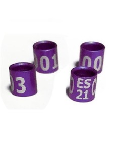 ANILLA 2025 Policarbonato 2,7mm x 25 uds. Jilgueros