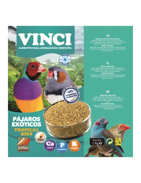 EXOTICOS VINCI 20 KG. EXOTICOS VINCI 20 KG.