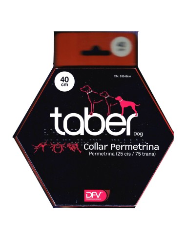 TABERDOG COLLAR PERMETRINA 75 cm.