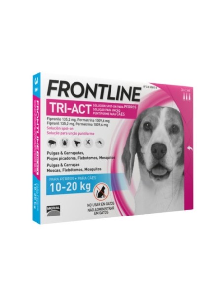 FRONTLINE TRI-ACT 20-40 KG. L 3 PIPETAS