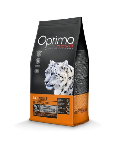 OPTIMA NOVA CAT ADULT SALMON ARROZ 6 KG.