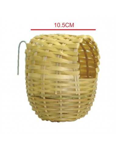 NIDO EXOTICO BAMBU Pequeño 8.5x9x11cm