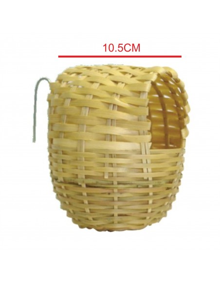 NIDO EXOTICO BAMBU Pequeño 8.5x9x11cm NIDO EXOTICO BAMBU Pequeño 8.5x9x11cm