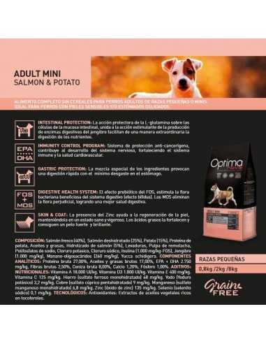 OPTIMA NOVA ADULT MINI SALMON&PATATA 2KG