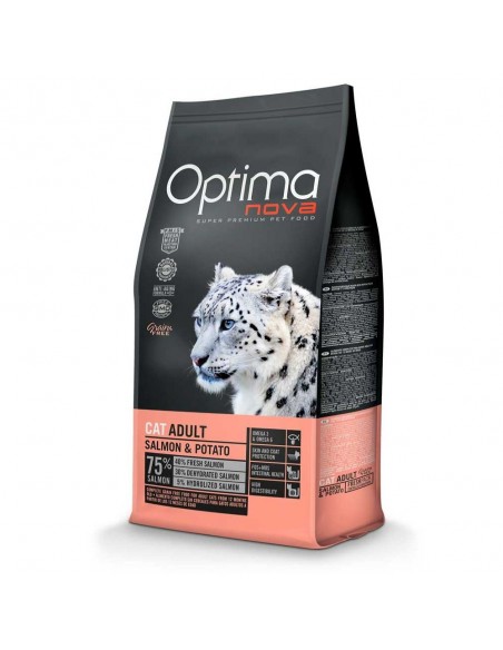 OPTIMA NOVA CAT ADULT SALMON PATATA 2 KG.