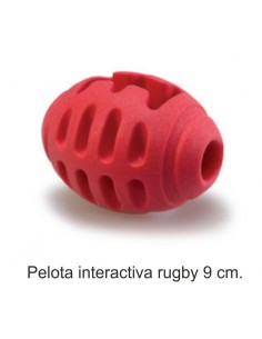 PELOTA INTERACTIVA SNACKS RUGBY 9 cm.