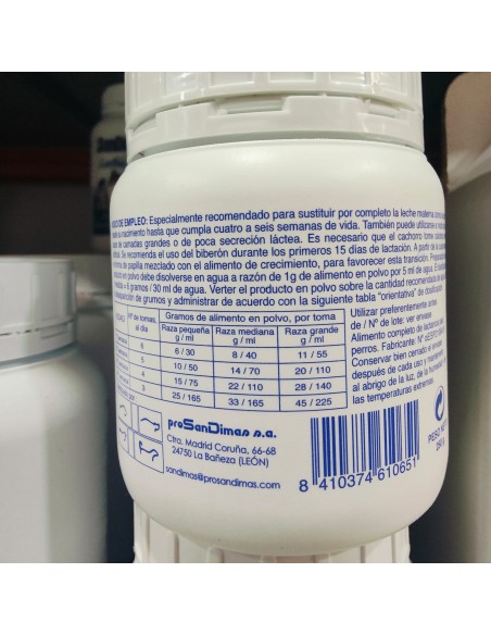 LECHE SAN DIMAS PARA PERROS 250 GR. LECHE SAN DIMAS PARA PERROS 250 GR.
