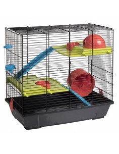 JAULA HAMSTER 949 NEGRA "nuevo modelo"