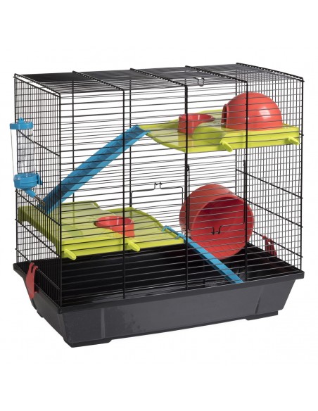 JAULA HAMSTER 949 NEGRA "nuevo modelo"