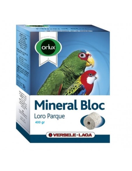 BLOQUE MINERAL LOROPARK 400GR.