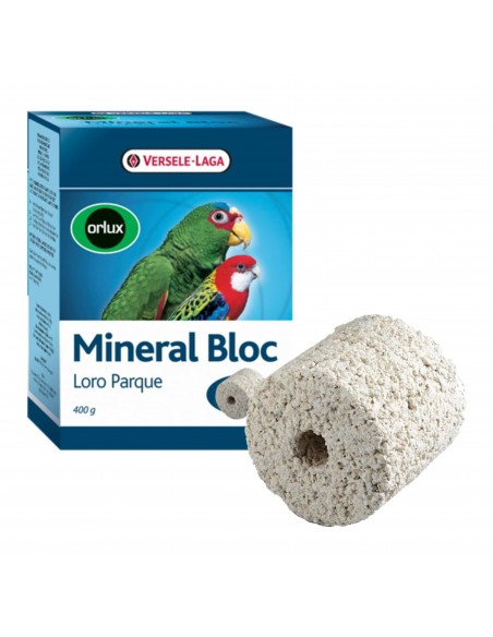 BLOQUE MINERAL LOROPARK 400GR.