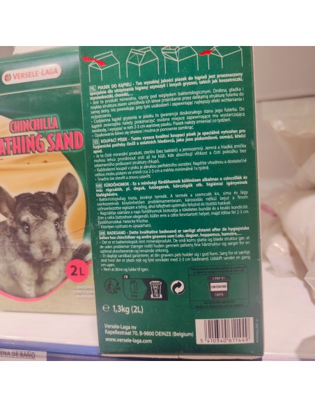 ARENA BAÑO DE CHINCHILLAS 1.3 KG. VERSELE-LAGA