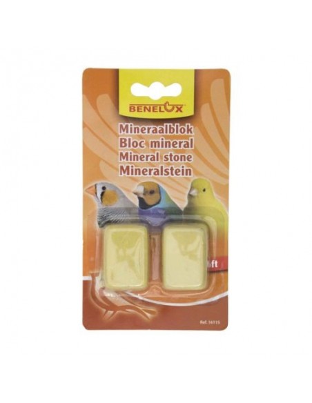 BLOQUE MINERAL Canarios&Exoticos 2 uds.Benelux