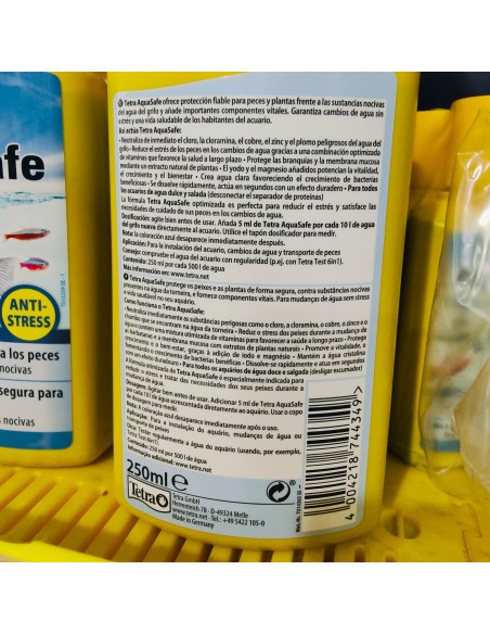 TETRAAQUASAFE 500 ML. TROPICALES