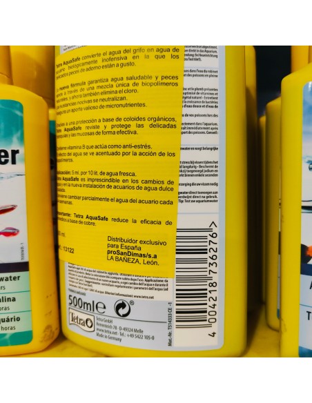 TETRAAQUASAFE 500 ML. TROPICALES