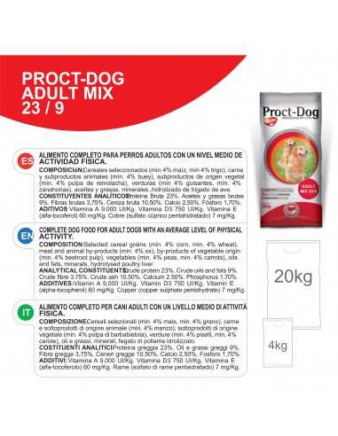 PROCT-DOG ADULT MIX 20 KG.