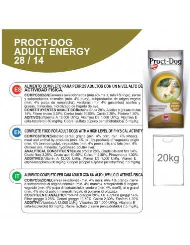PROCT-DOG ADULT ENERGY 20 KG.