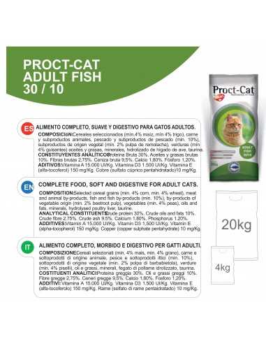 PROCT-CAT ADULT FISH&VEGETAL 20 KG