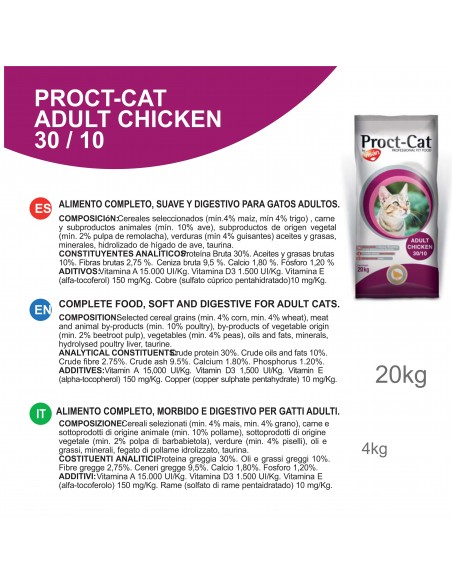 PROCT-CAT ADULT CHICKEN 4 KG. -4- PROCT-CAT ADULT CHICKEN 4 KG. -4-