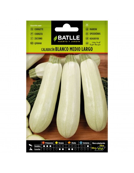 CALABACIN BLANCO MEDIO LARGO BOLSA