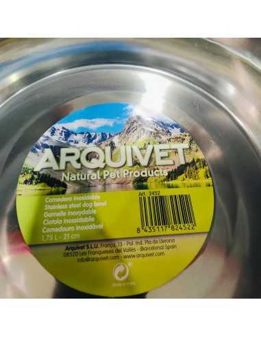 COMEDERO ACERO INOX.28cm./4Litros