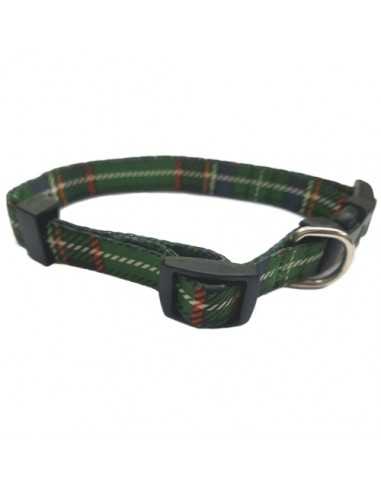 COLLAR NYLON 20 MM 35-50 CM ESCOCE ROJO