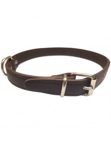 COLLAR CUERO CROMO FLOR 45x1.8cm